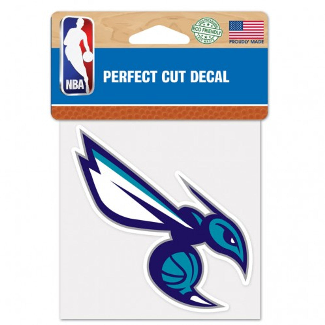 Charlotte Hornets Decal 4x4 Perfect Cut Color - Special Order - Sports Collectibles, Sports Memorabilia, Sports Fan Shop, Sports Gifts