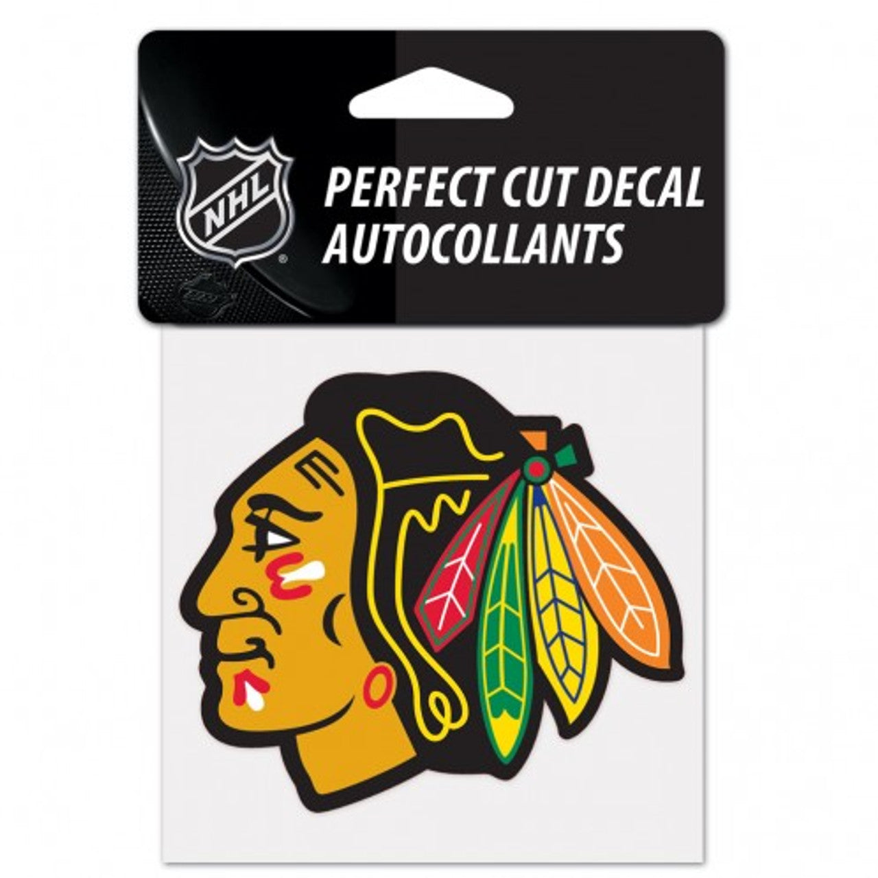 Chicago Blackhawks Decal 4x4 Perfect Cut Color - Sports Collectibles, Sports Memorabilia, Sports Fan Shop, Sports Gifts
