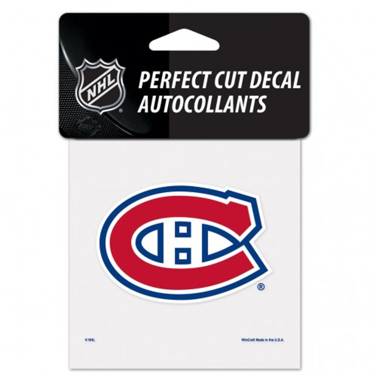 Montreal Canadiens Decal 4x4 Perfect Cut Color - Sports Collectibles, Sports Memorabilia, Sports Fan Shop, Sports Gifts