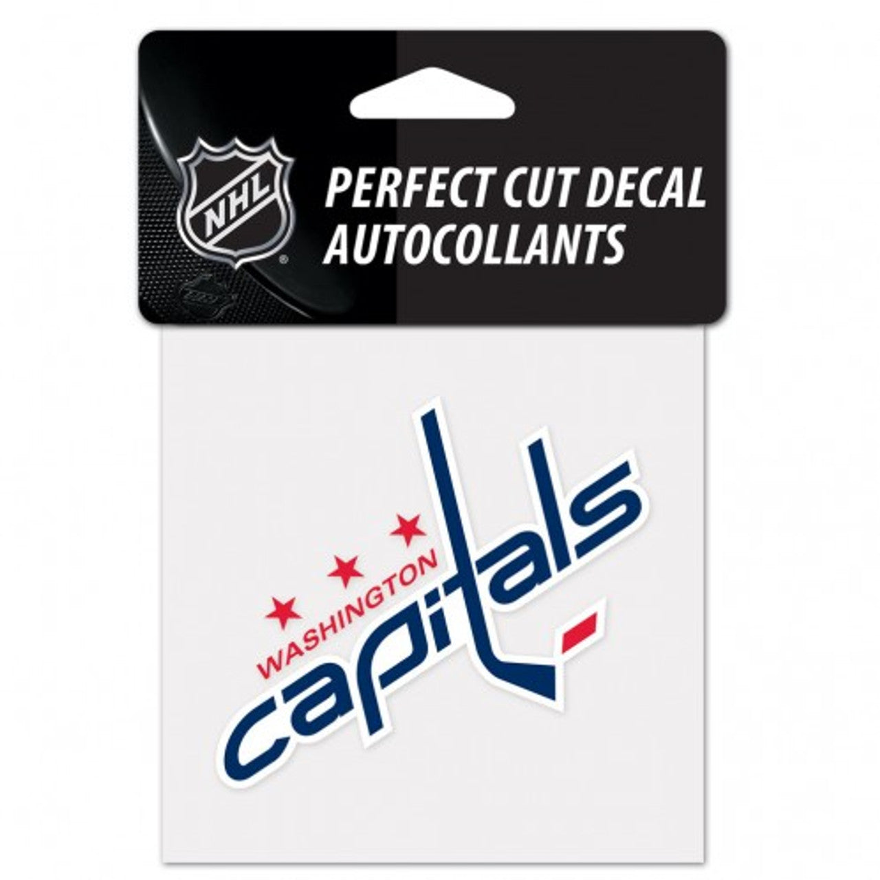 Washington Capitals Decal 4x4 Perfect Cut Color - Sports Collectibles, Sports Memorabilia, Sports Fan Shop, Sports Gifts