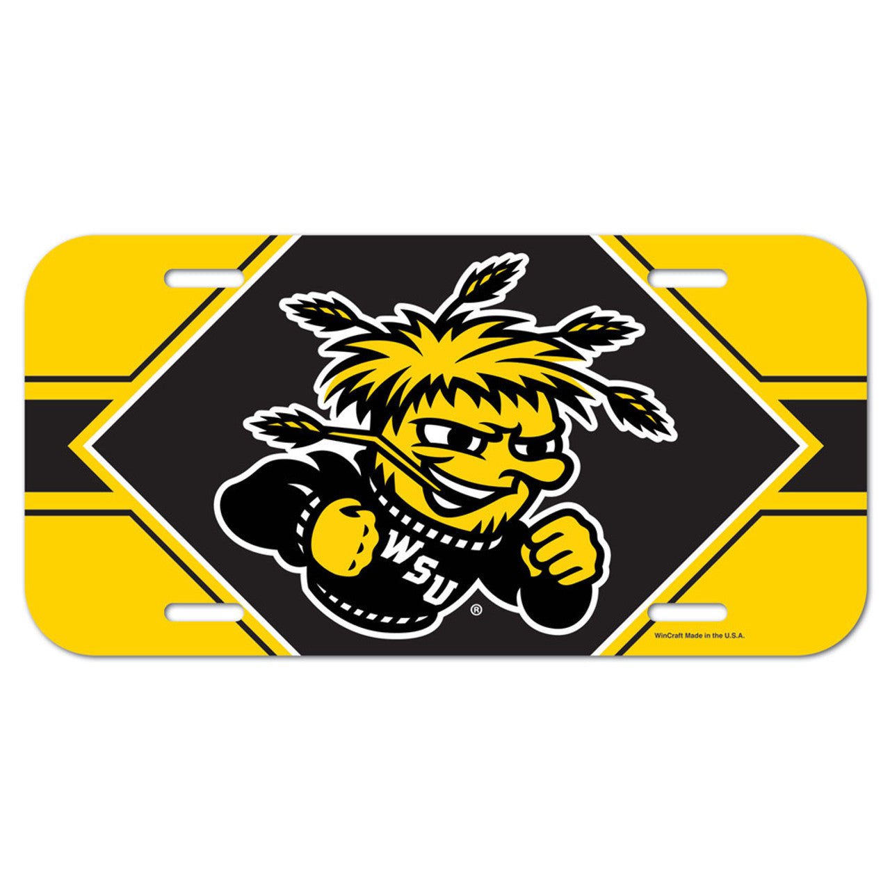Wichita State Shockers License Plate Plastic - Sports Collectibles, Sports Memorabilia, Sports Fan Shop, Sports Gifts