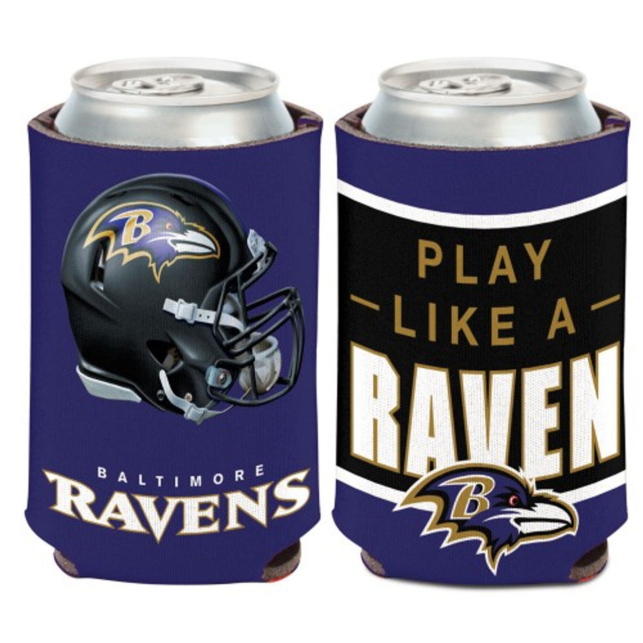 Baltimore Ravens Can Cooler Slogan Design - Sports Collectibles, Sports Memorabilia, Sports Fan Shop, Sports Gifts