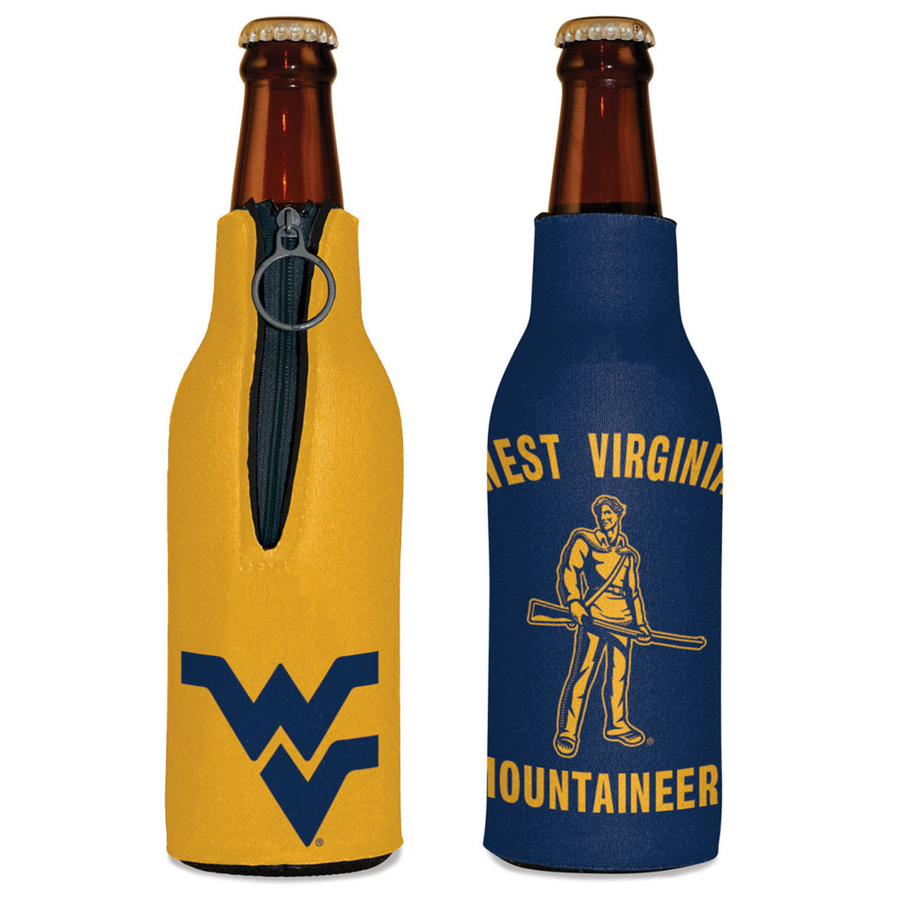 West Virginia Mountaineers Bottle Cooler - Sports Collectibles, Sports Memorabilia, Sports Fan Shop, Sports Gifts