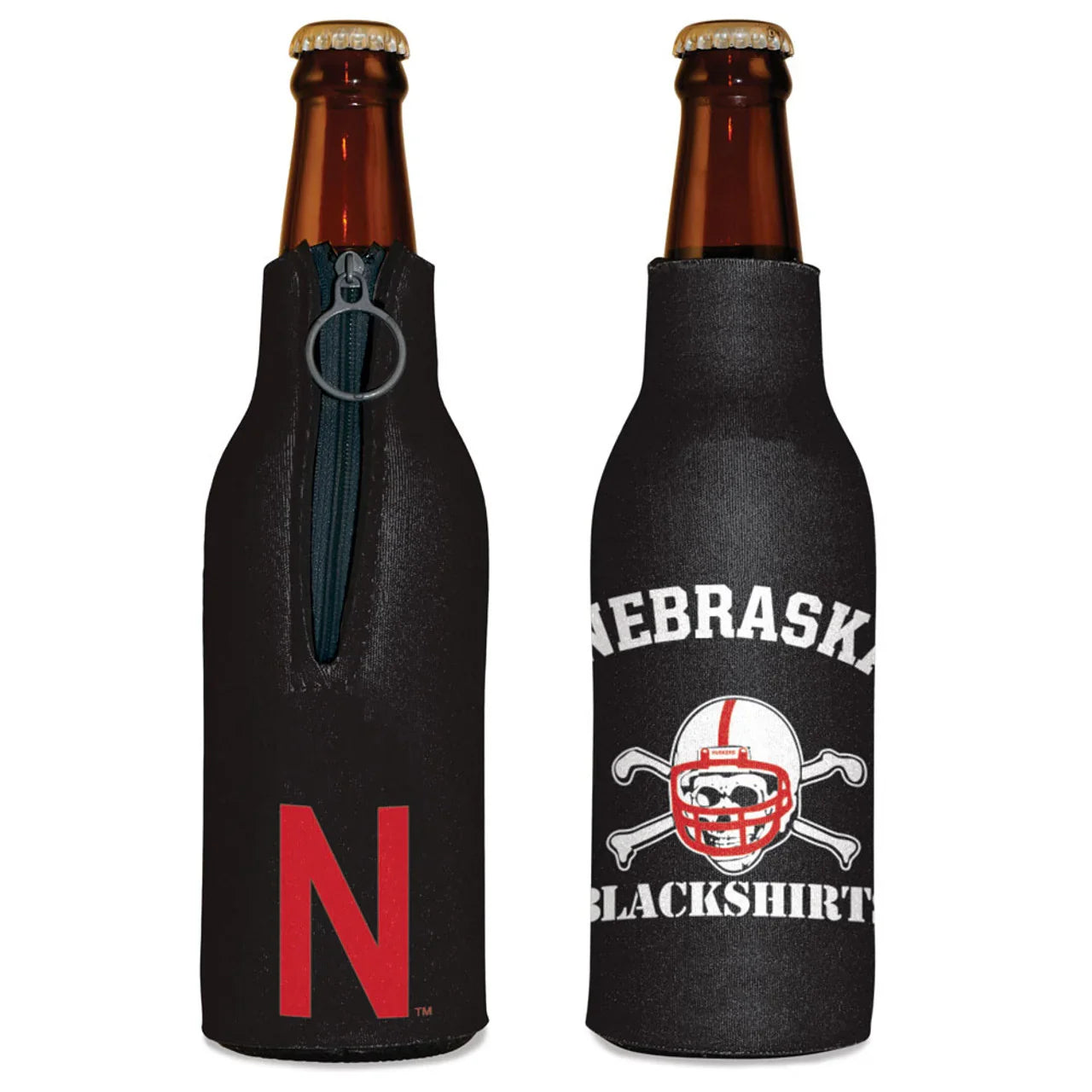 Nebraska Cornhuskers Bottle Cooler Blackshirt Design - 757 Sports Collectibles