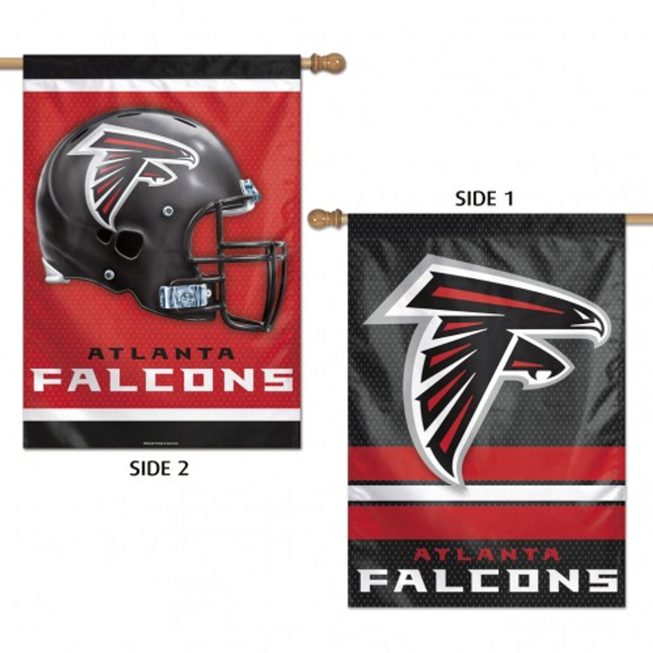 Atlanta Falcons Banner 28x40 Vertical Premium 2 Sided - Special Order - Sports Collectibles, Sports Memorabilia, Sports Fan Shop, Sports Gifts