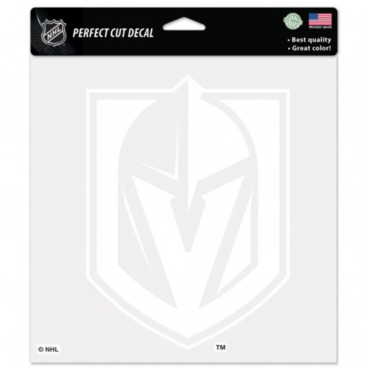 Vegas Golden Knights Decal 8x8 Perfect Cut White - Special Order - Sports Collectibles, Sports Memorabilia, Sports Fan Shop, Sports Gifts