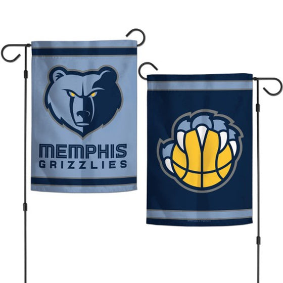 Memphis Grizzlies Flag 12x18 Garden Style 2 Sided - Sports Collectibles, Sports Memorabilia, Sports Fan Shop, Sports Gifts