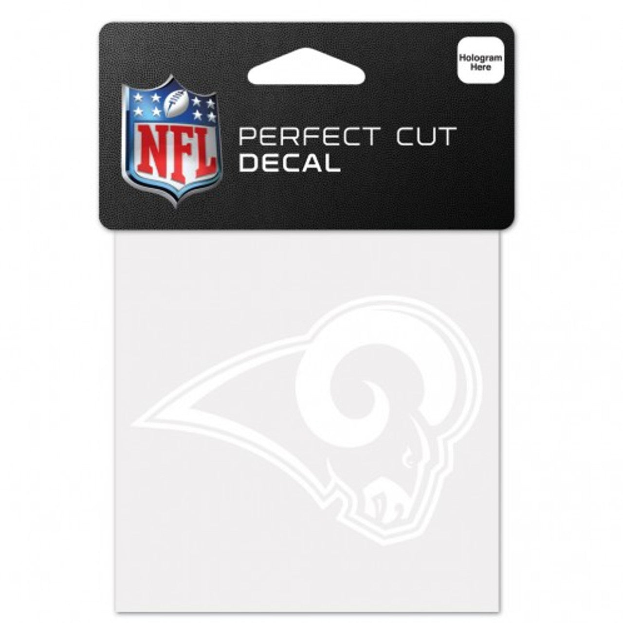 Los Angeles Rams Decal 4x4 Perfect Cut White - Sports Collectibles, Sports Memorabilia, Sports Fan Shop, Sports Gifts