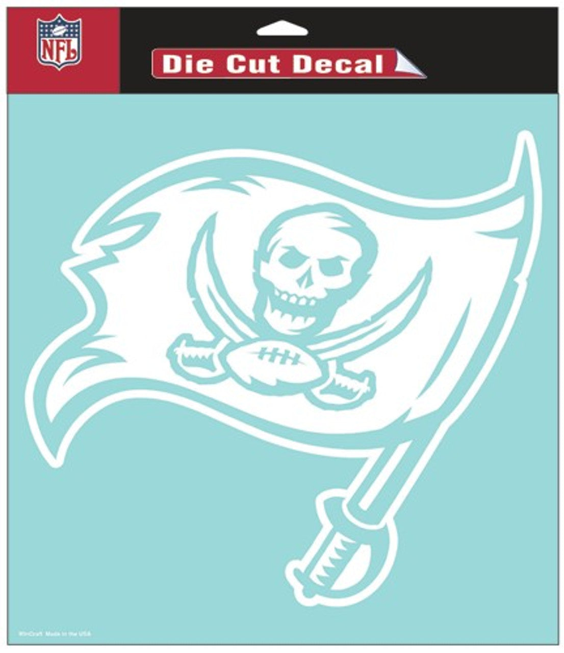 Tampa Bay Buccaneers Decal 8x8 Perfect Cut White - Sports Collectibles, Sports Memorabilia, Sports Fan Shop, Sports Gifts