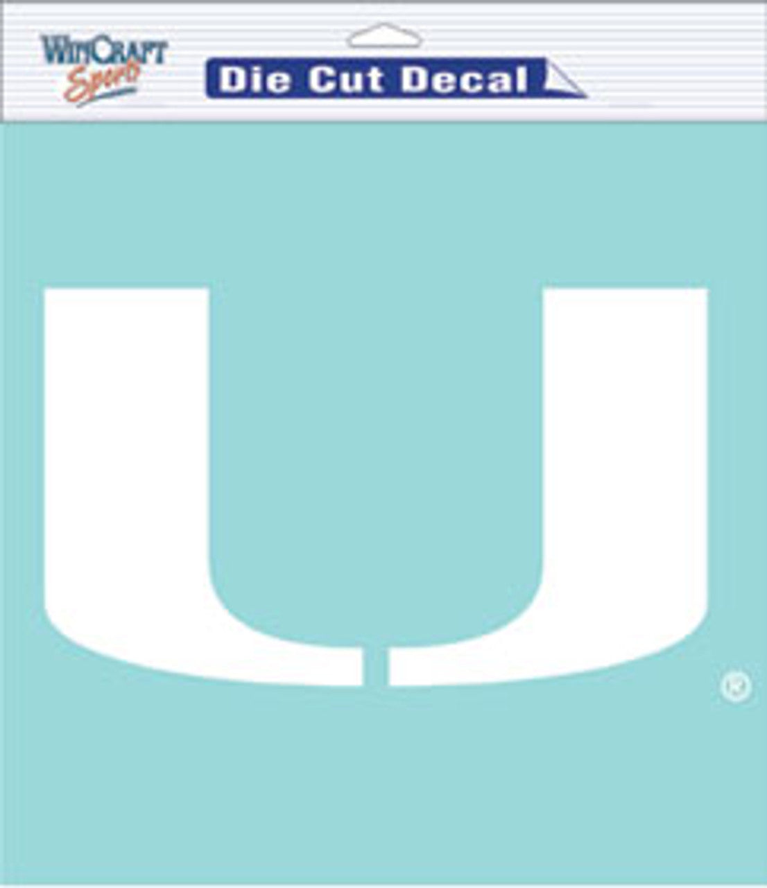 Miami Hurricanes Decal 8x8 Perfect Cut White - Sports Collectibles, Sports Memorabilia, Sports Fan Shop, Sports Gifts