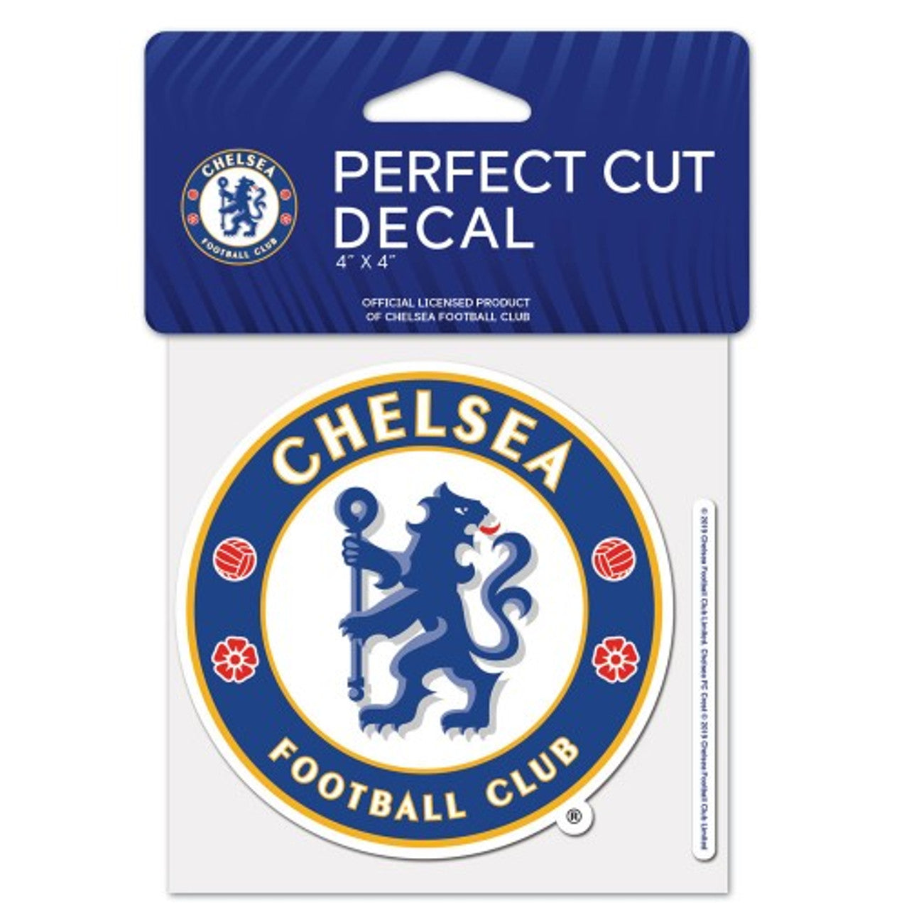 Chelsea Football Club Decal 4x4 Perfect Cut Color - Sports Collectibles, Sports Memorabilia, Sports Fan Shop, Sports Gifts
