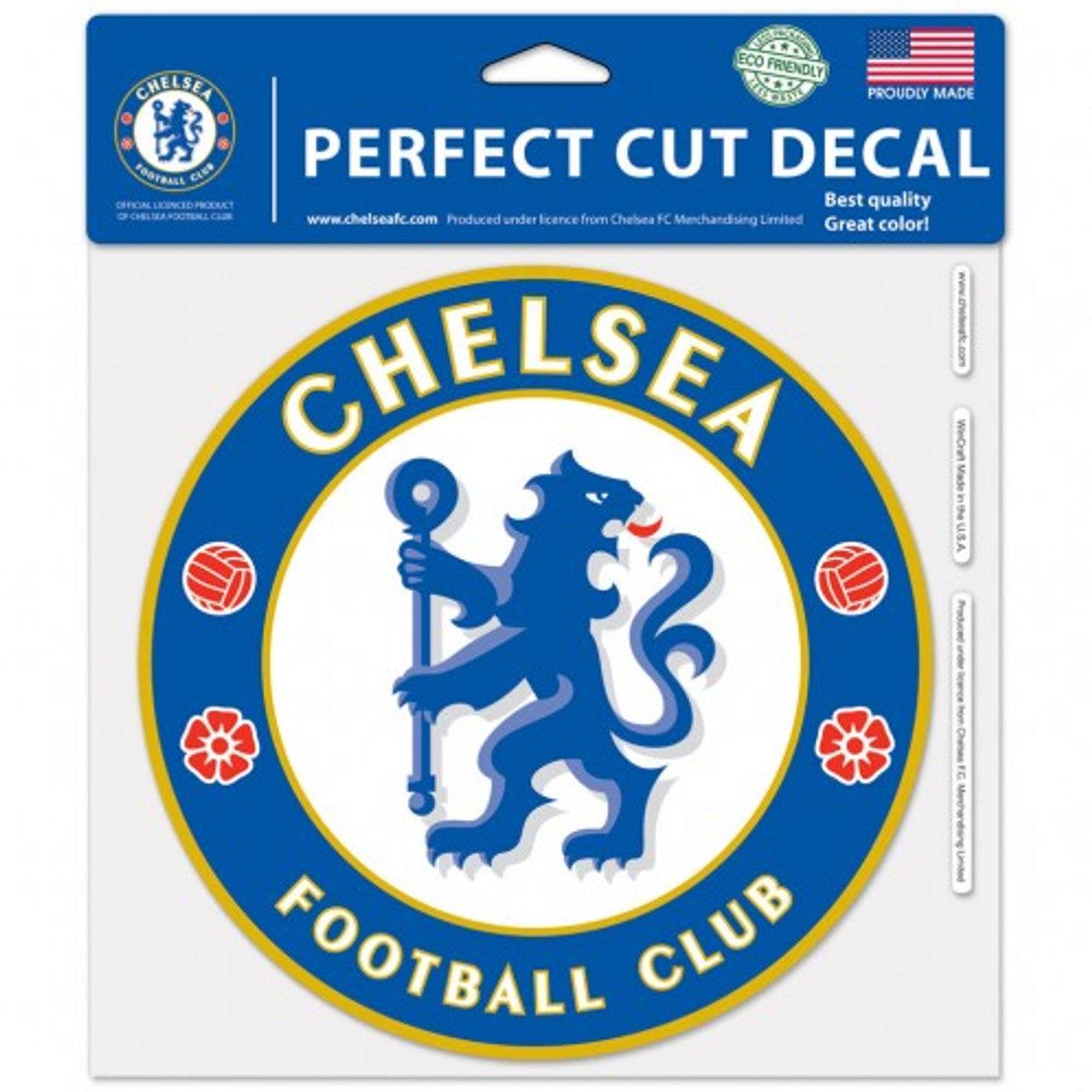 Chelsea Football Club Decal 8x8 Perfect Cut Color - Sports Collectibles, Sports Memorabilia, Sports Fan Shop, Sports Gifts