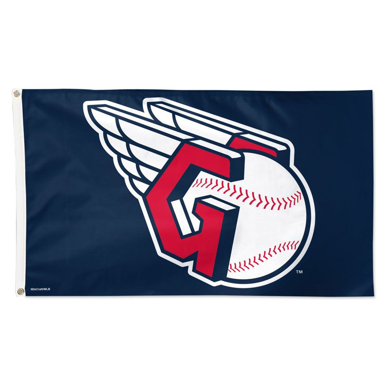 Cleveland Guardians Flag 3x5 Deluxe Style Special Order - Sports Collectibles, Sports Memorabilia, Sports Fan Shop, Sports Gifts