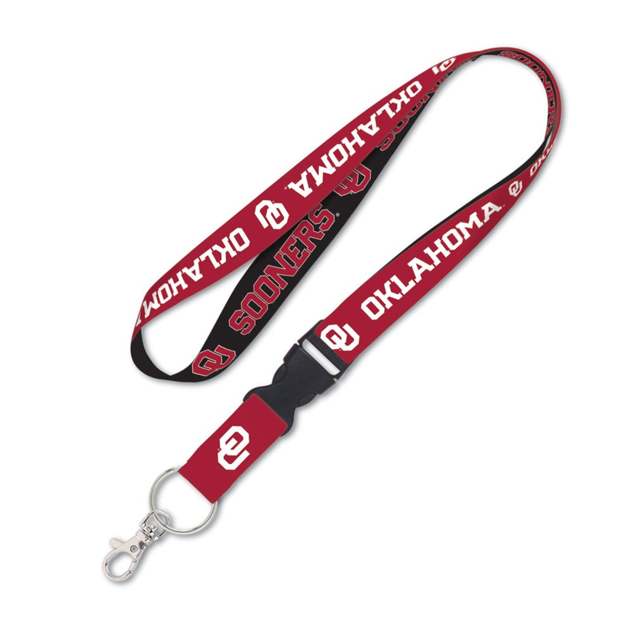 Oklahoma Sooners Lanyard with Detachable Buckle Special Order - Sports Collectibles, Sports Memorabilia, Sports Fan Shop, Sports Gifts