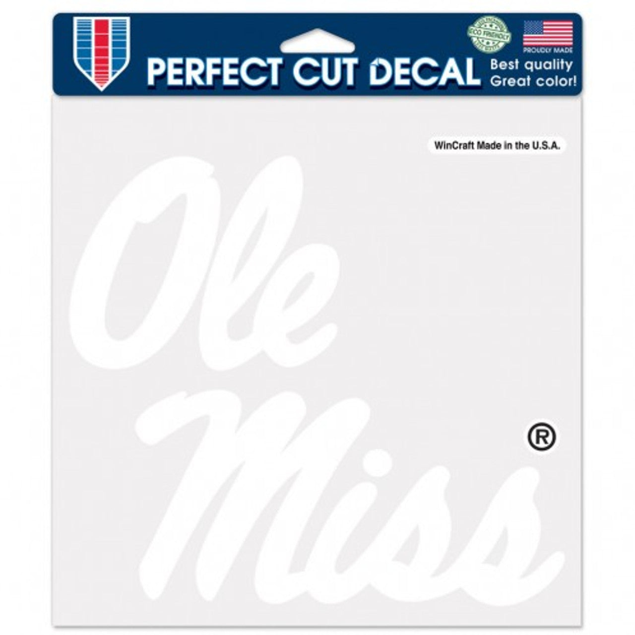 Mississippi Rebels Decal 8x8 Die Cut White - Special Order - Sports Collectibles, Sports Memorabilia, Sports Fan Shop, Sports Gifts