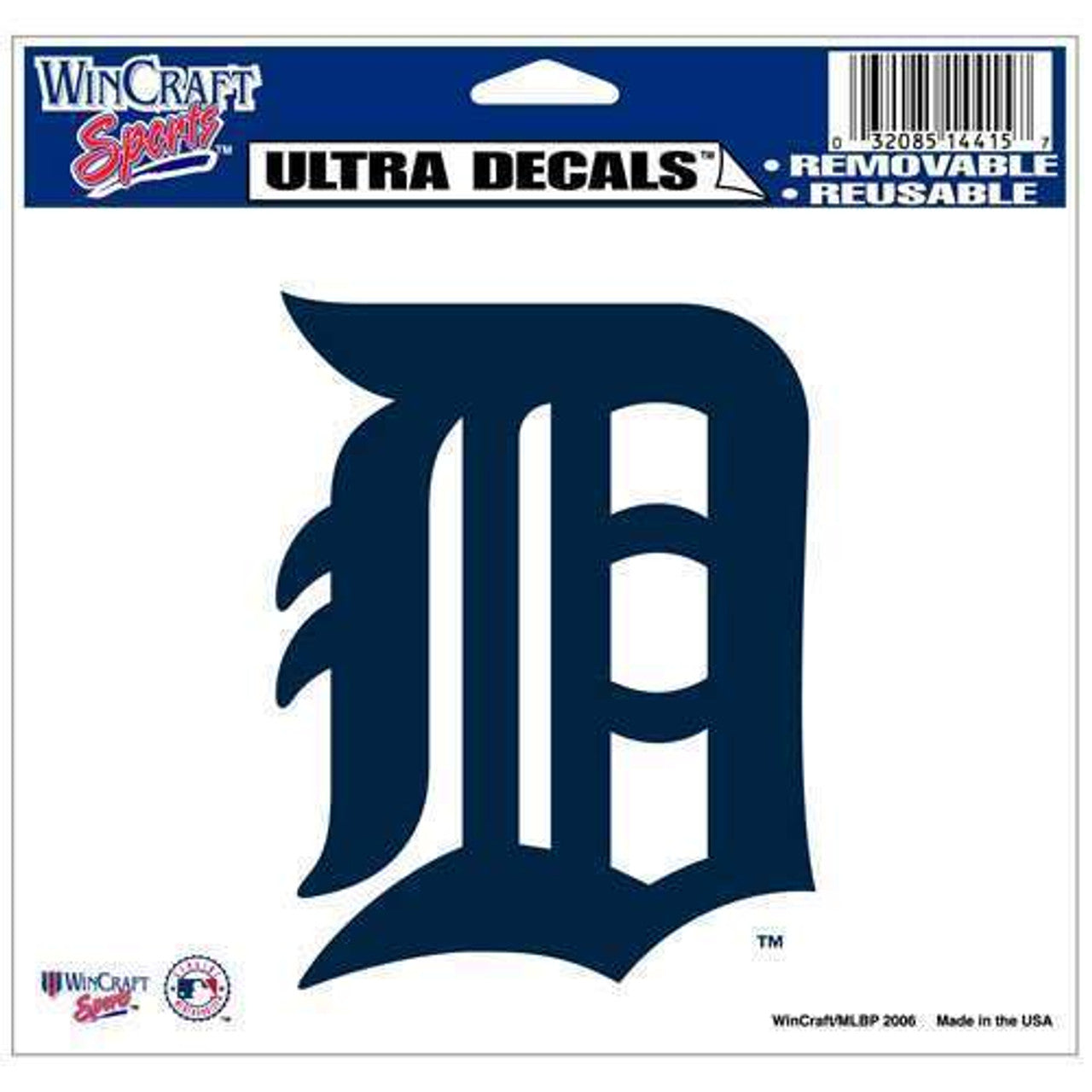 Detroit Tigers Decal 5x6 Multi Use Color - Sports Collectibles, Sports Memorabilia, Sports Fan Shop, Sports Gifts