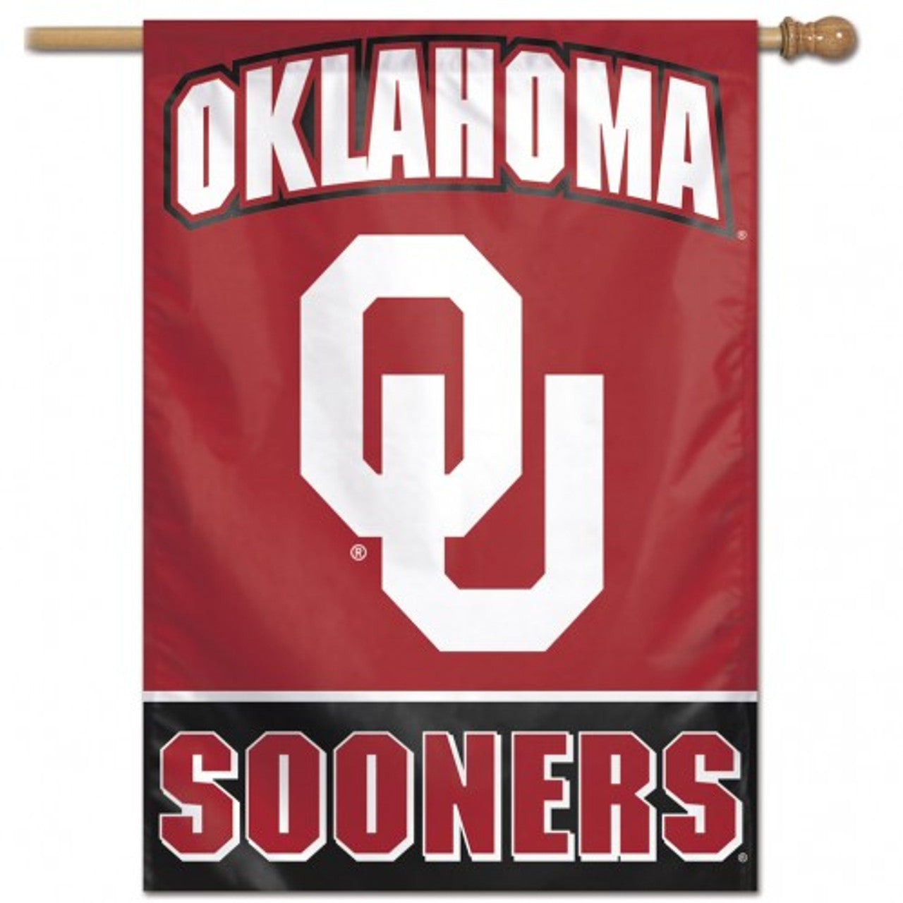 Oklahoma Sooners Banner 28x40 Vertical Alternate Design - Special Order - Sports Collectibles, Sports Memorabilia, Sports Fan Shop, Sports Gifts