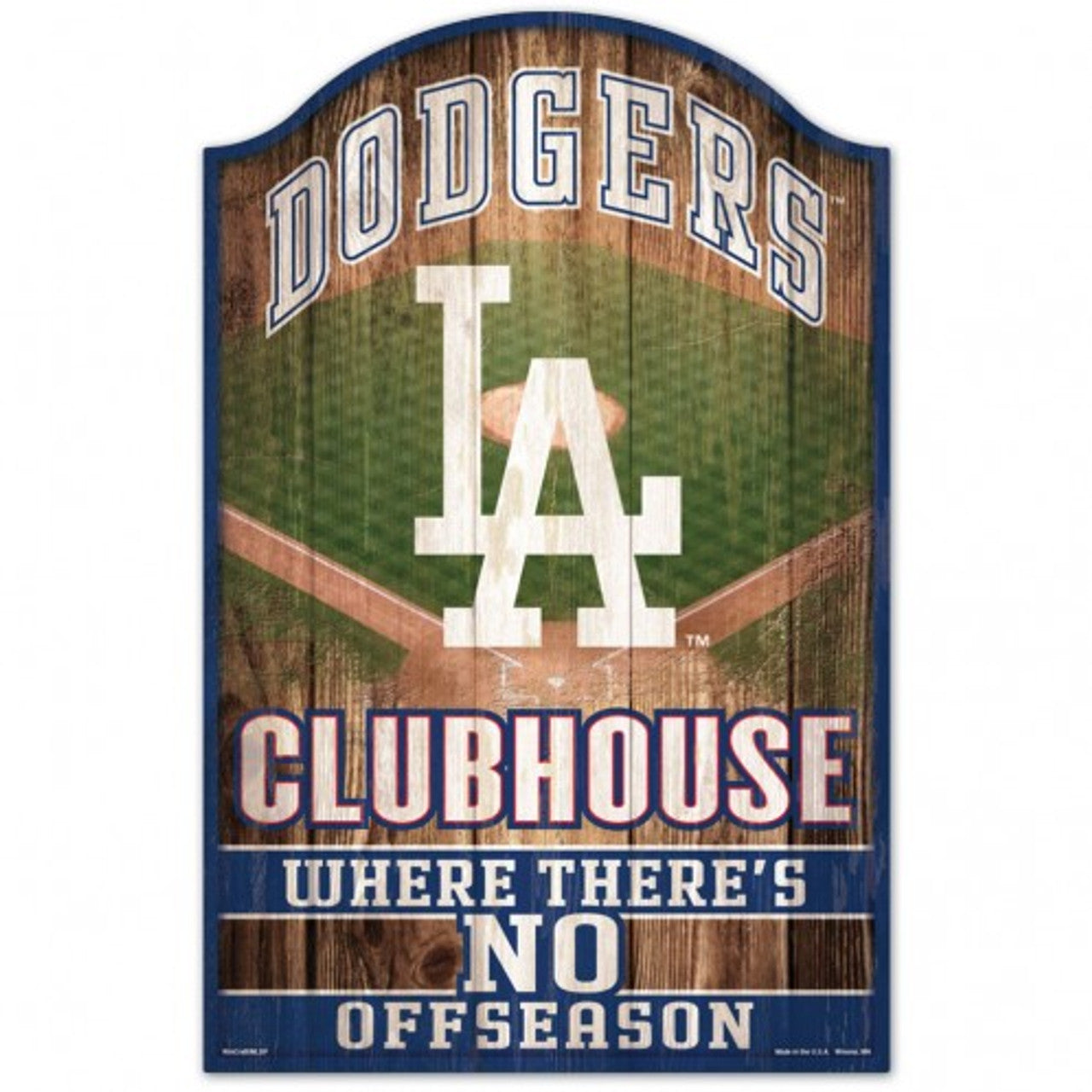 Los Angeles Dodgers Sign 11x17 Wood Fan Cave Design - Sports Collectibles, Sports Memorabilia, Sports Fan Shop, Sports Gifts