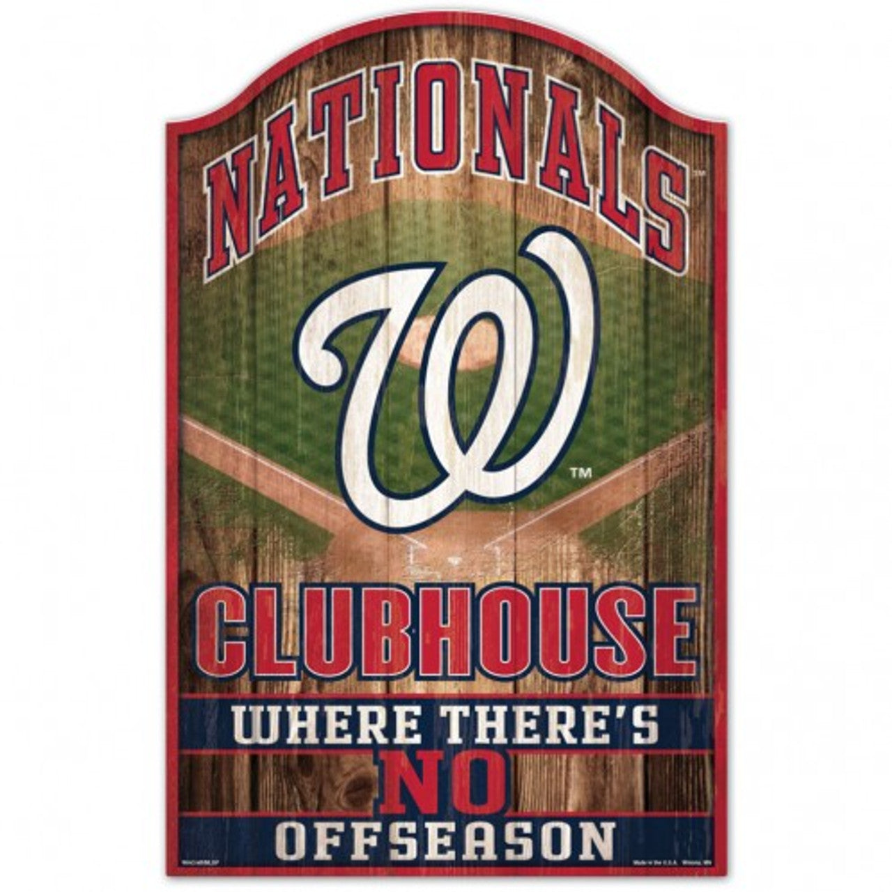 Washington Nationals Sign 11x17 Wood Fan Cave Design - Sports Collectibles, Sports Memorabilia, Sports Fan Shop, Sports Gifts