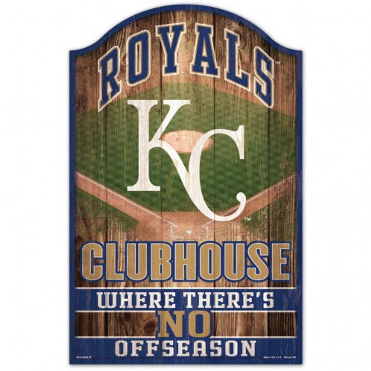 Kansas City Royals Sign 11x17 Wood Fan Cave Design - Special Order - Sports Collectibles, Sports Memorabilia, Sports Fan Shop, Sports Gifts