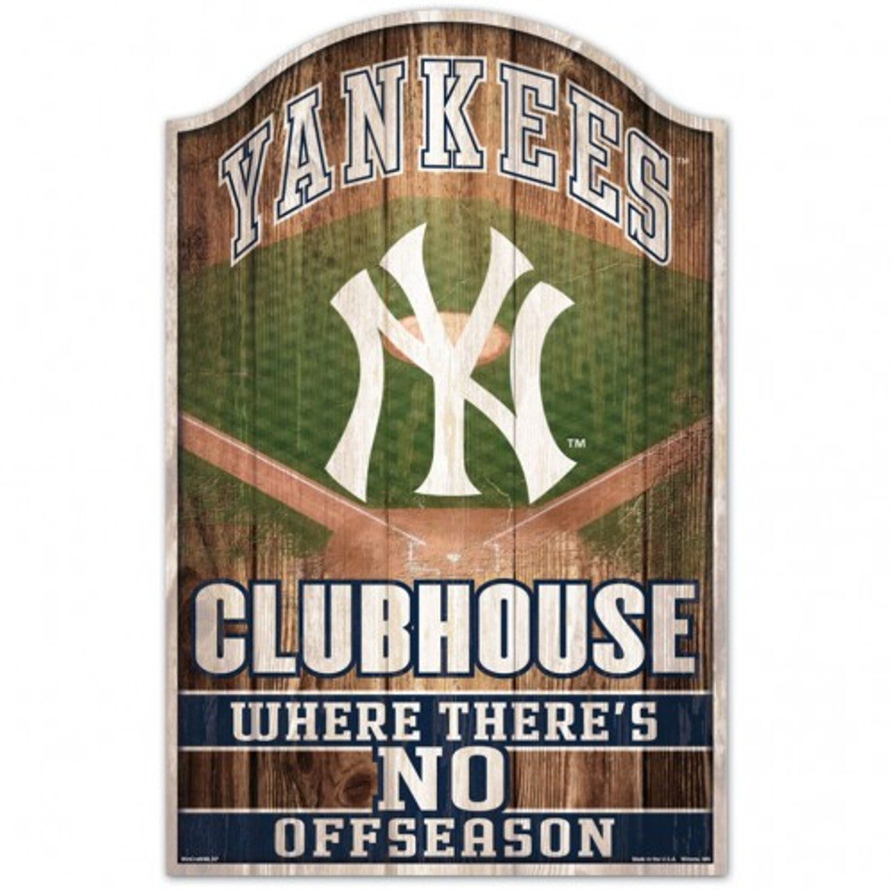 New York Yankees Sign 11x17 Wood Fan Cave Design - Sports Collectibles, Sports Memorabilia, Sports Fan Shop, Sports Gifts