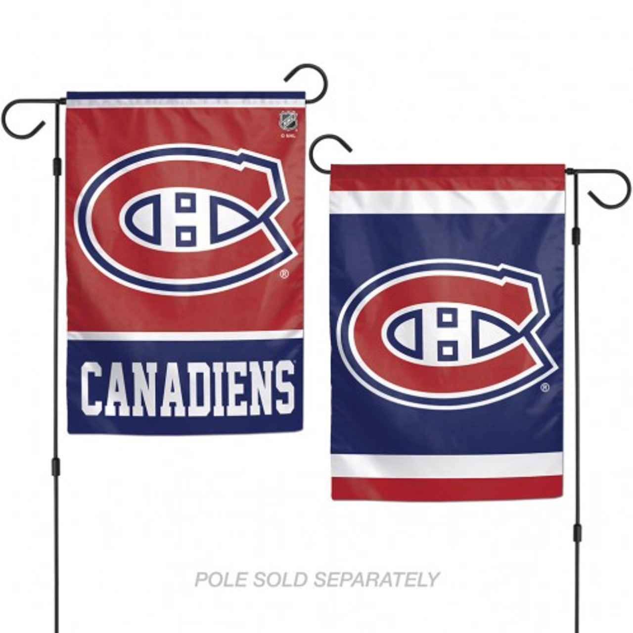 Montreal Canadiens Flag 12x18 Garden Style 2 Sided - Special Order - Sports Collectibles, Sports Memorabilia, Sports Fan Shop, Sports Gifts
