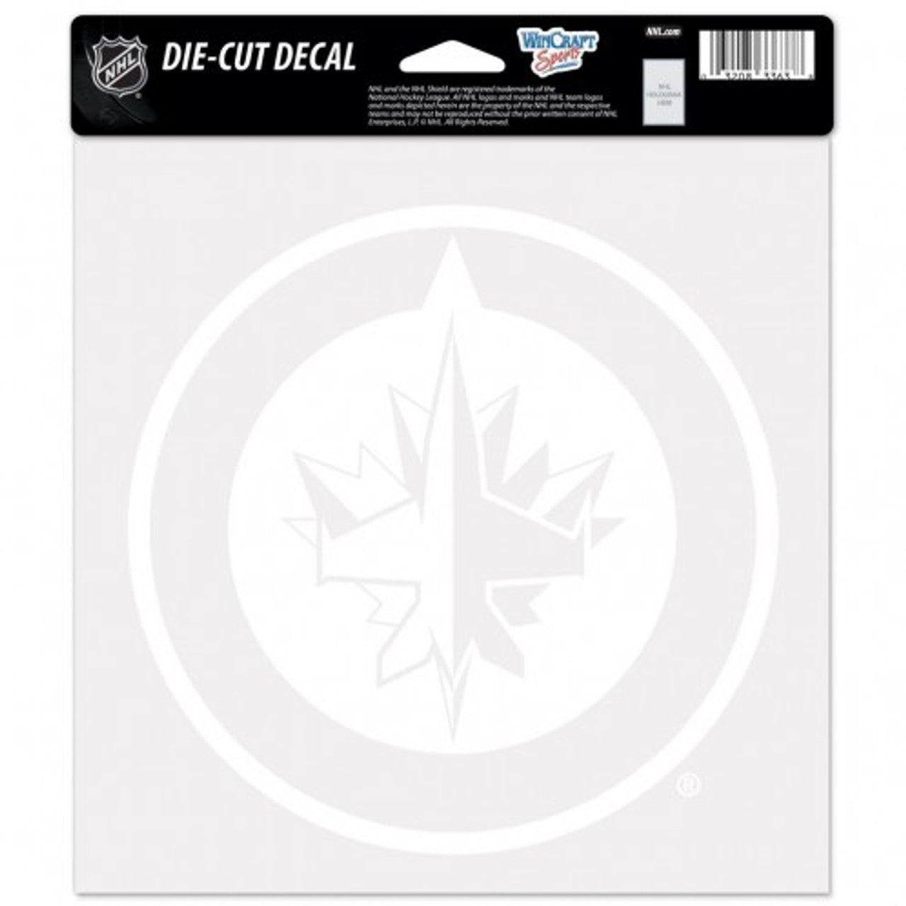 Winnipeg Jets Decal 8x8 Perfect Cut White - Sports Collectibles, Sports Memorabilia, Sports Fan Shop, Sports Gifts