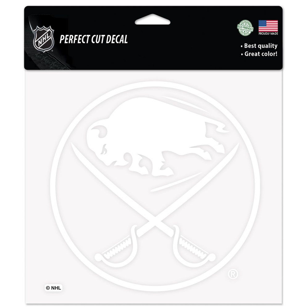 Buffalo Sabres Decal 8x8 Perfect Cut White - Sports Collectibles, Sports Memorabilia, Sports Fan Shop, Sports Gifts