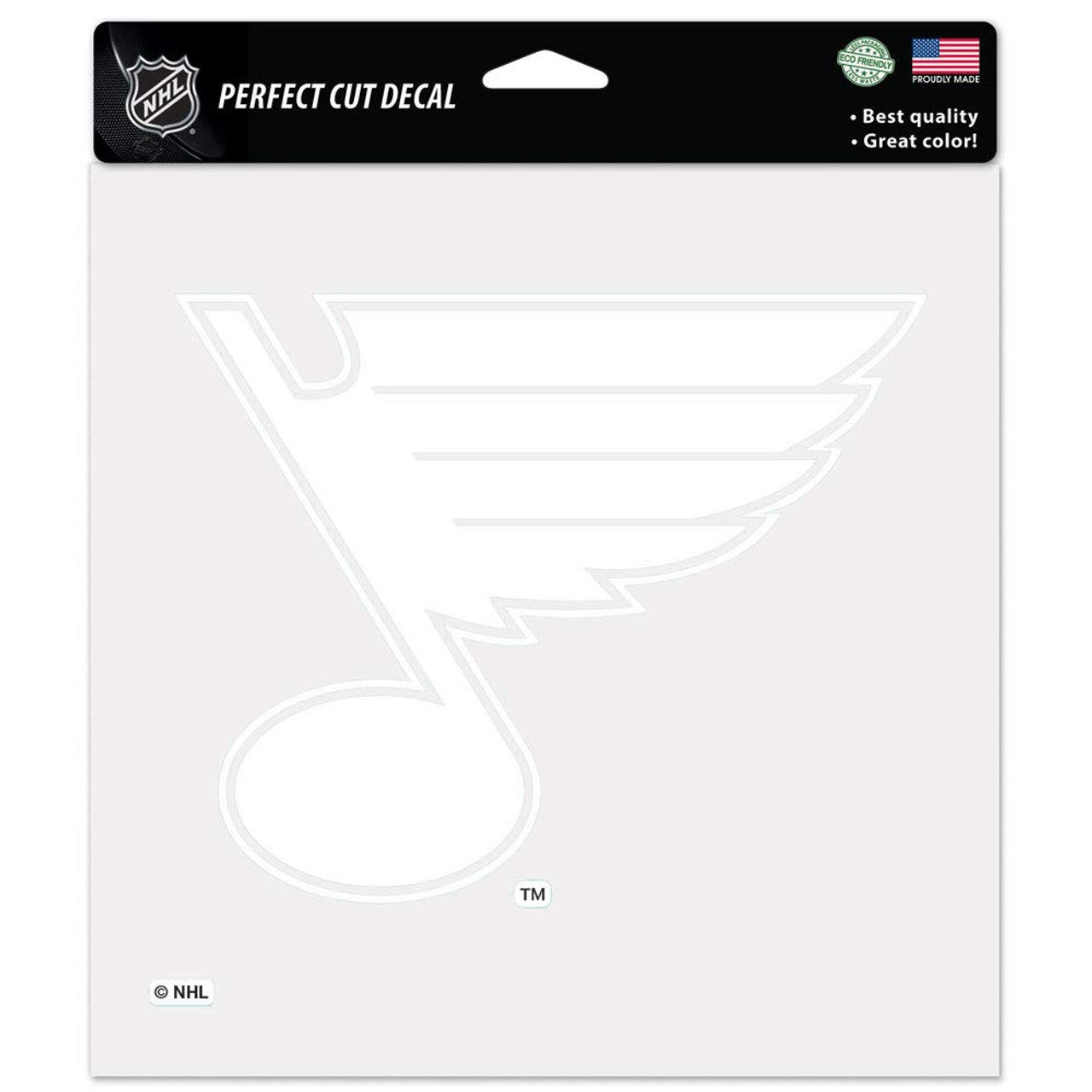 St. Louis Blues Decal 8x8 Perfect Cut White - Sports Collectibles, Sports Memorabilia, Sports Fan Shop, Sports Gifts
