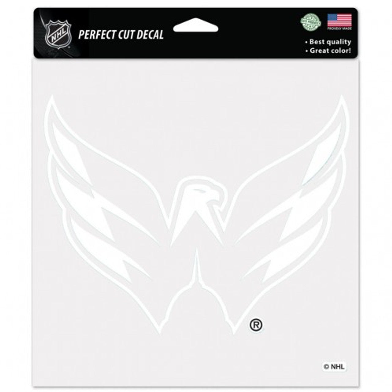 Washington Capitals Decal 8x8 Perfect Cut White - Sports Collectibles, Sports Memorabilia, Sports Fan Shop, Sports Gifts