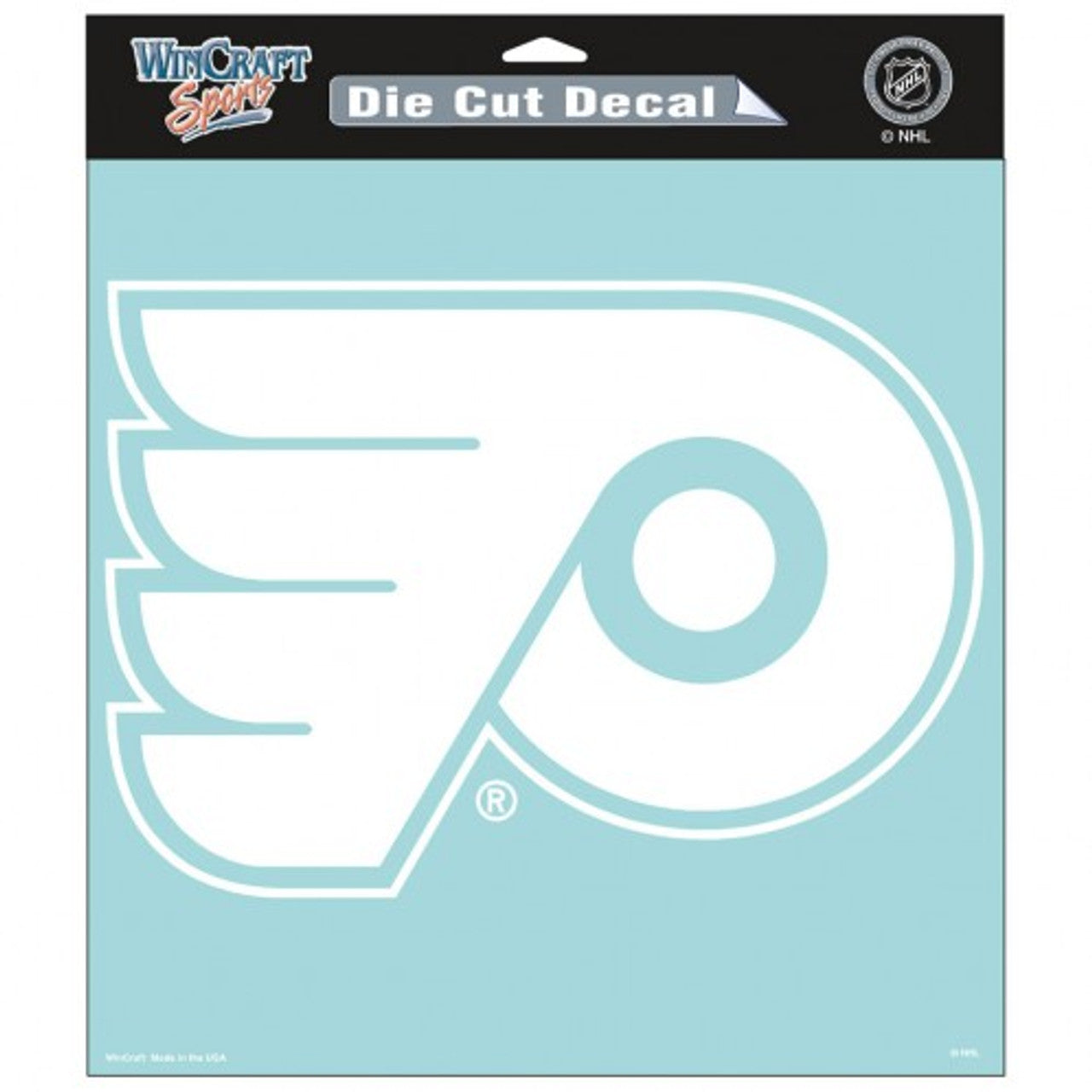 Philadelphia Flyers Decal 8x8 White - Sports Collectibles, Sports Memorabilia, Sports Fan Shop, Sports Gifts