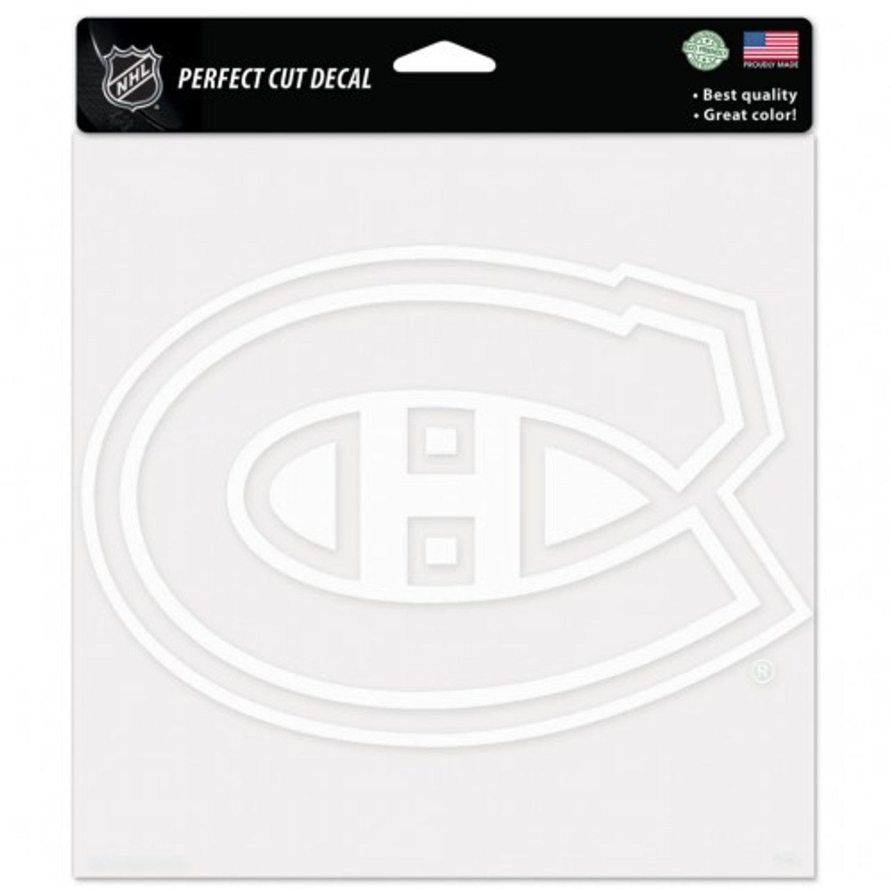 Montreal Canadiens Decal 8x8 Perfect Cut White - Sports Collectibles, Sports Memorabilia, Sports Fan Shop, Sports Gifts