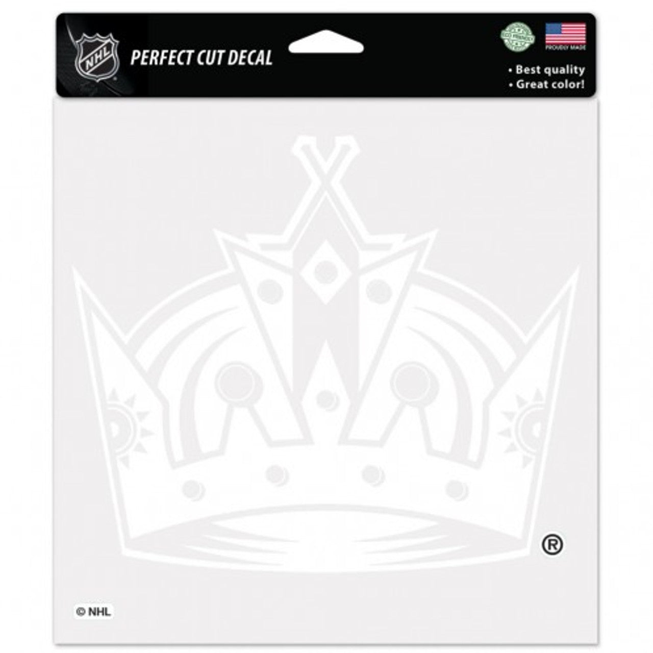 Los Angeles Kings Decal 8x8 Perfect Cut White - Sports Collectibles, Sports Memorabilia, Sports Fan Shop, Sports Gifts