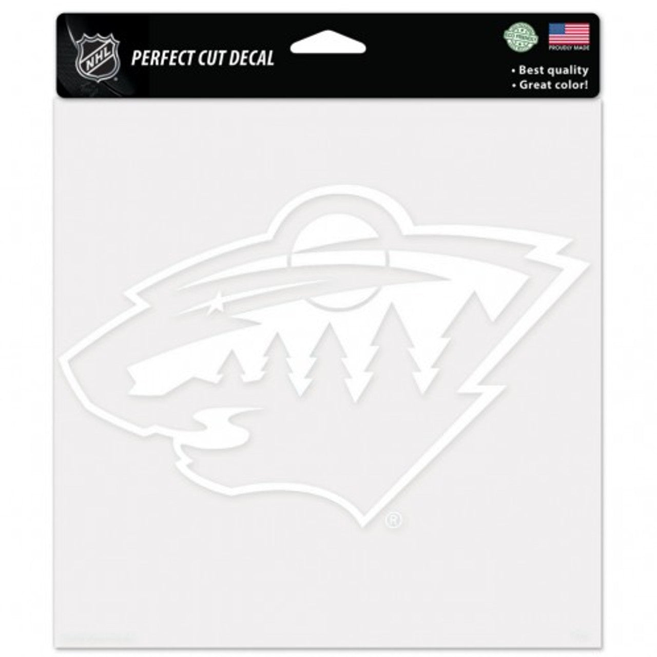 Minnesota Wild Decal 8x8 Perfect Cut White - Special Order - Sports Collectibles, Sports Memorabilia, Sports Fan Shop, Sports Gifts