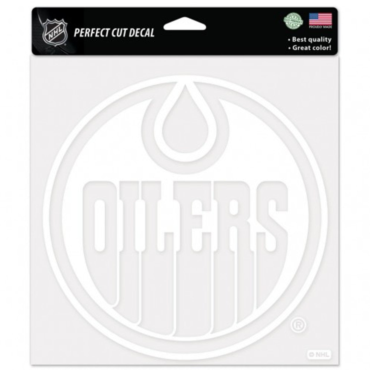 Edmonton Oilers Decal 8x8 Perfect Cut White - Sports Collectibles, Sports Memorabilia, Sports Fan Shop, Sports Gifts