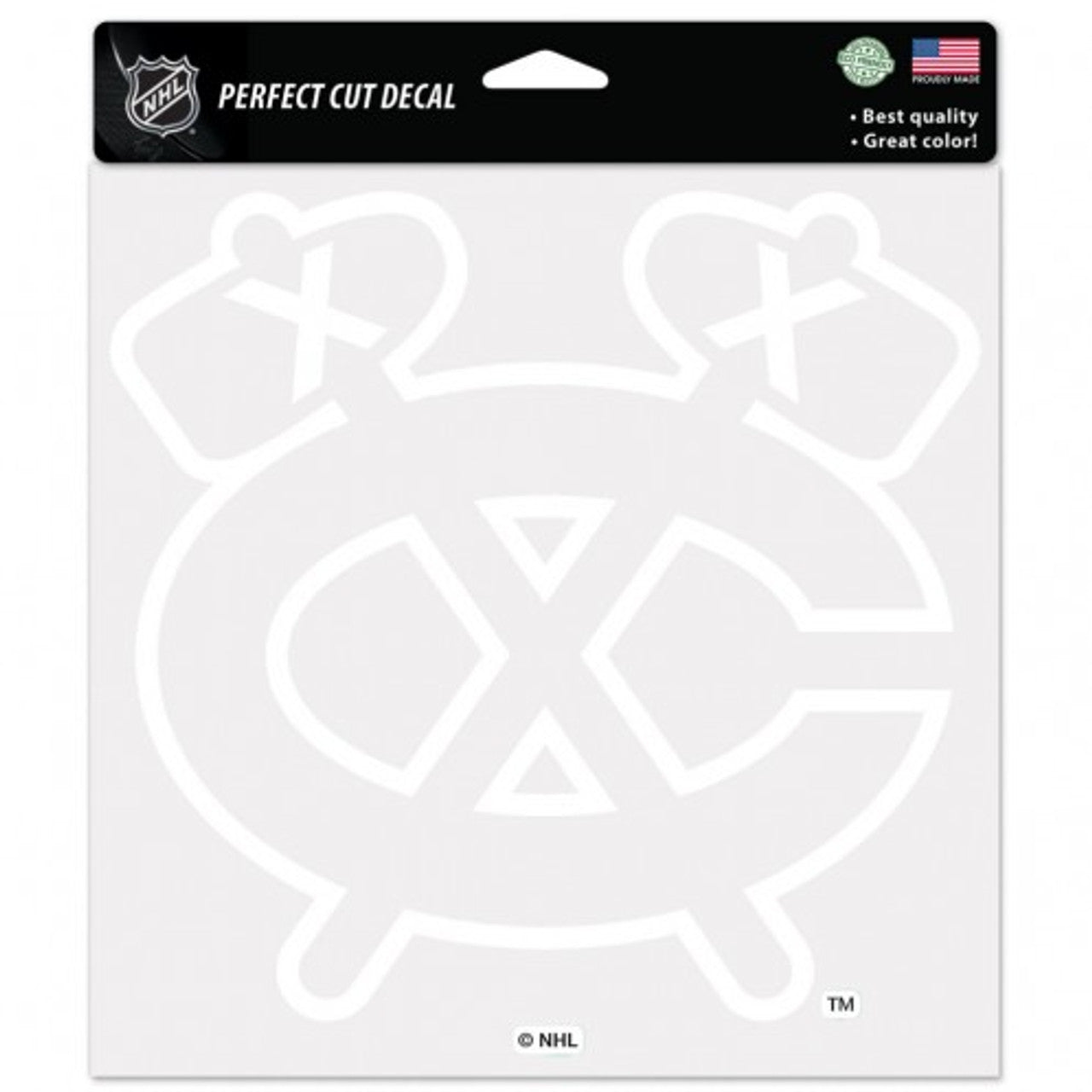 Chicago Blackhawks Decal 8x8 Perfect Cut White - Sports Collectibles, Sports Memorabilia, Sports Fan Shop, Sports Gifts