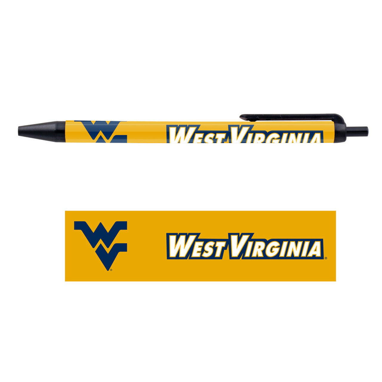 West Virginia Mountaineers Pens 5 Pack - Sports Collectibles, Sports Memorabilia, Sports Fan Shop, Sports Gifts