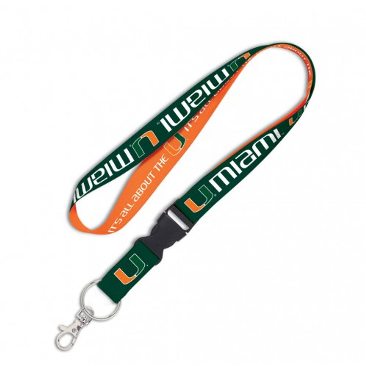 Miami Hurricanes Lanyard with Detachable Buckle - Sports Collectibles, Sports Memorabilia, Sports Fan Shop, Sports Gifts