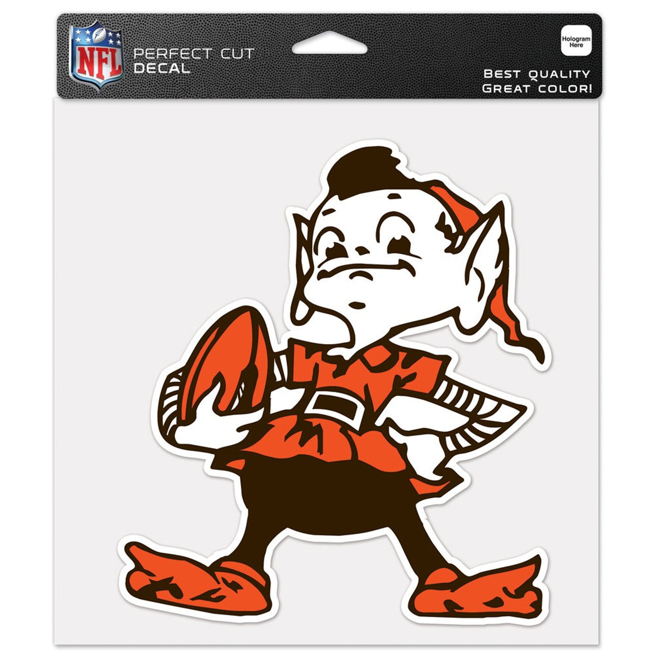 Cleveland Browns Decal 8x8 Perfect Cut Color Classic Logo Retro - Sports Collectibles, Sports Memorabilia, Sports Fan Shop, Sports Gifts