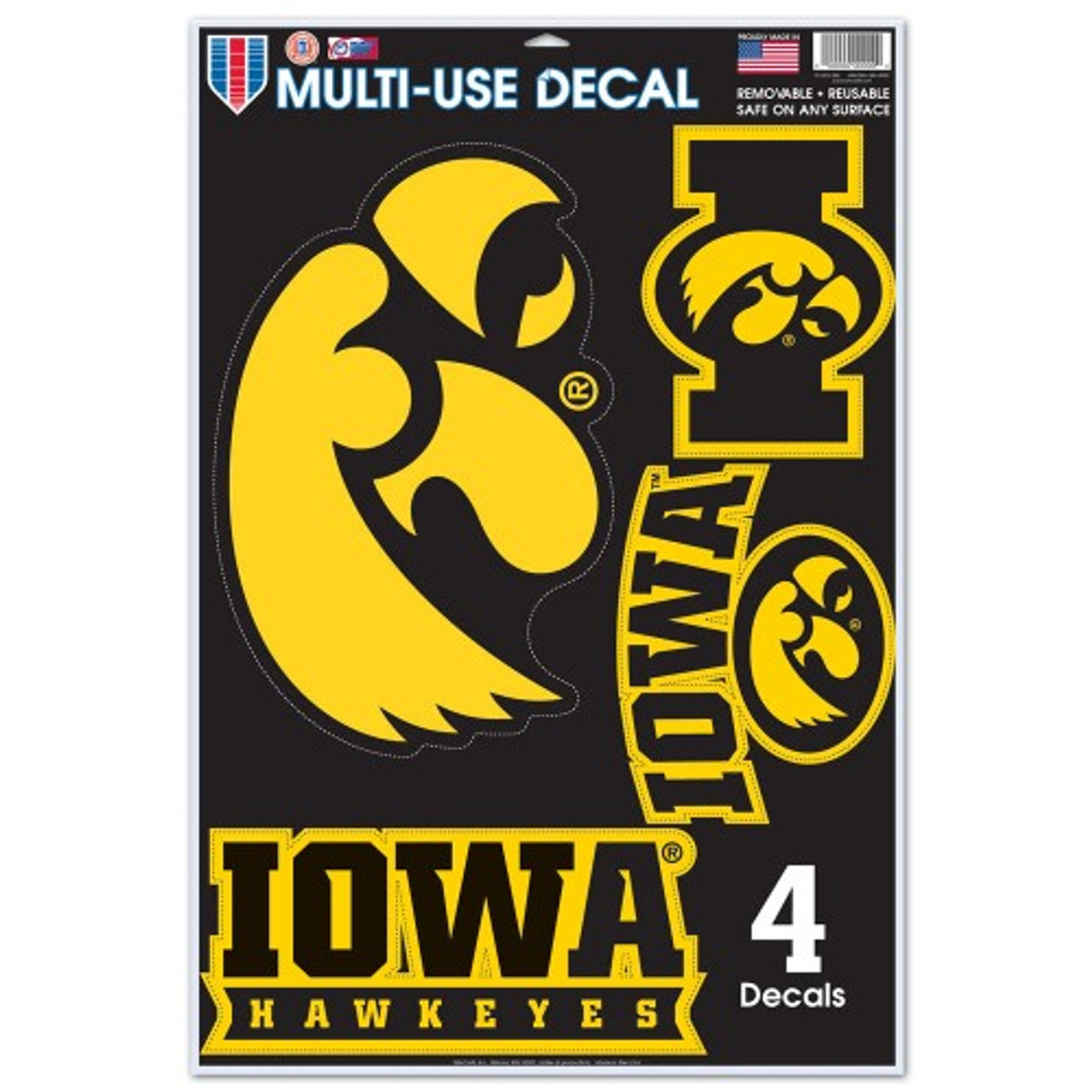 Iowa Hawkeyes Decal 11x17 Multi Use Special Order - Sports Collectibles, Sports Memorabilia, Sports Fan Shop, Sports Gifts