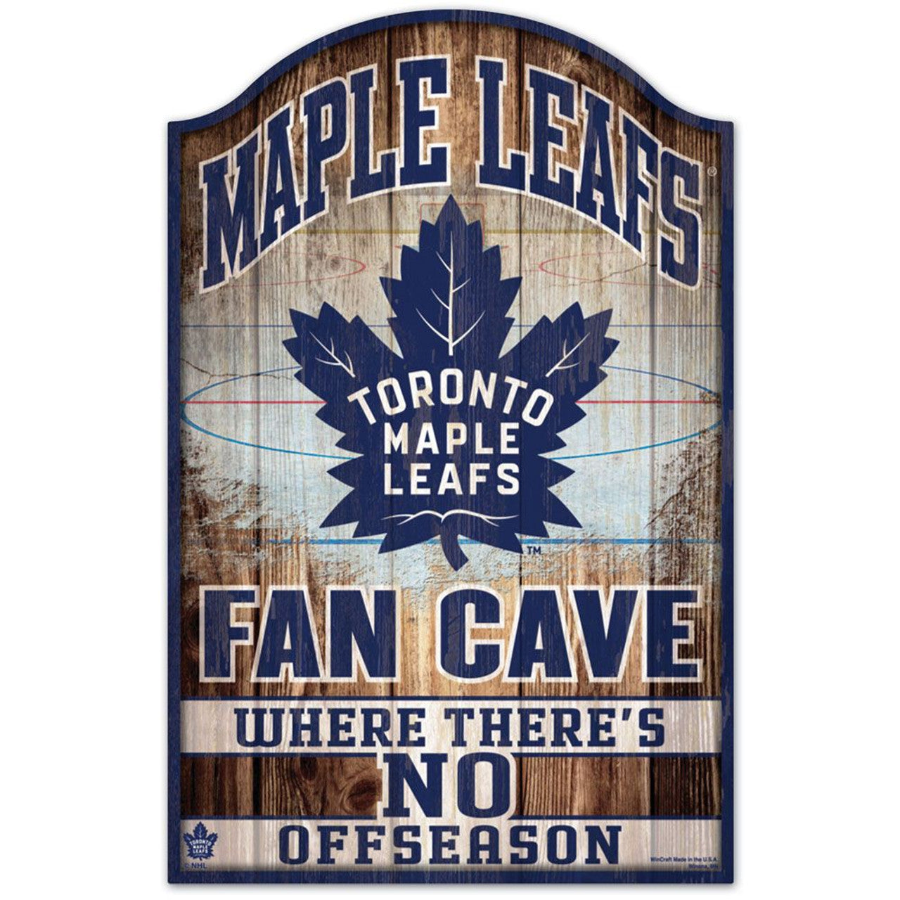 Toronto Maple Leafs Sign 11x17 Wood Fan Cave Design - Special Order - Sports Collectibles, Sports Memorabilia, Sports Fan Shop, Sports Gifts