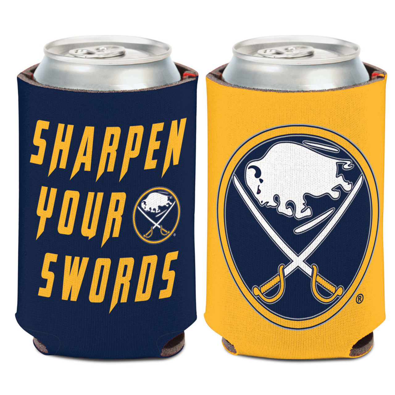 Buffalo Sabres Can Cooler Slogan Design Special Order - Sports Collectibles, Sports Memorabilia, Sports Fan Shop, Sports Gifts