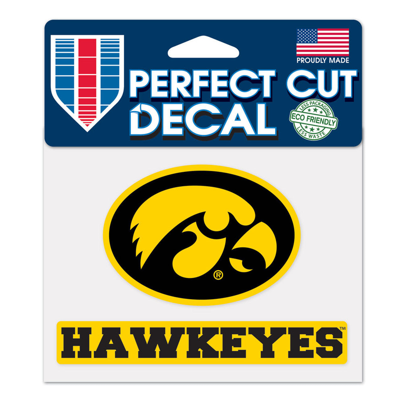 Iowa Hawkeyes Decal 4.5x5.75 Perfect Cut Color - Sports Collectibles, Sports Memorabilia, Sports Fan Shop, Sports Gifts