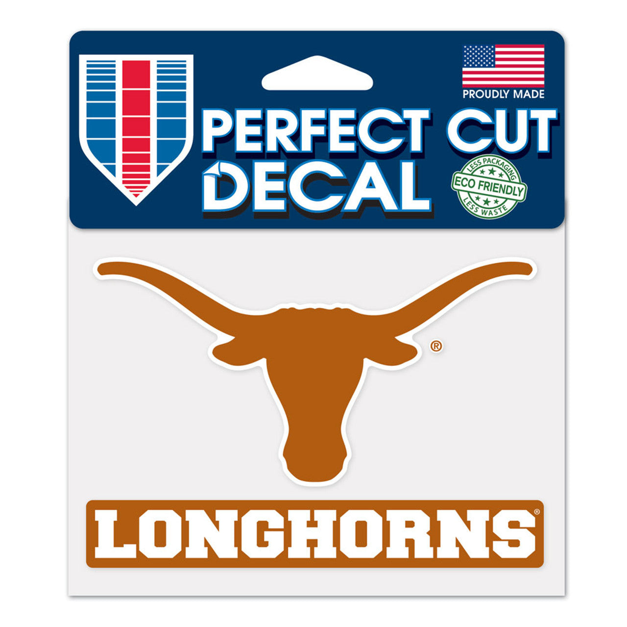 Texas Longhorns Decal 4.5x5.75 Perfect Cut Color - Sports Collectibles, Sports Memorabilia, Sports Fan Shop, Sports Gifts