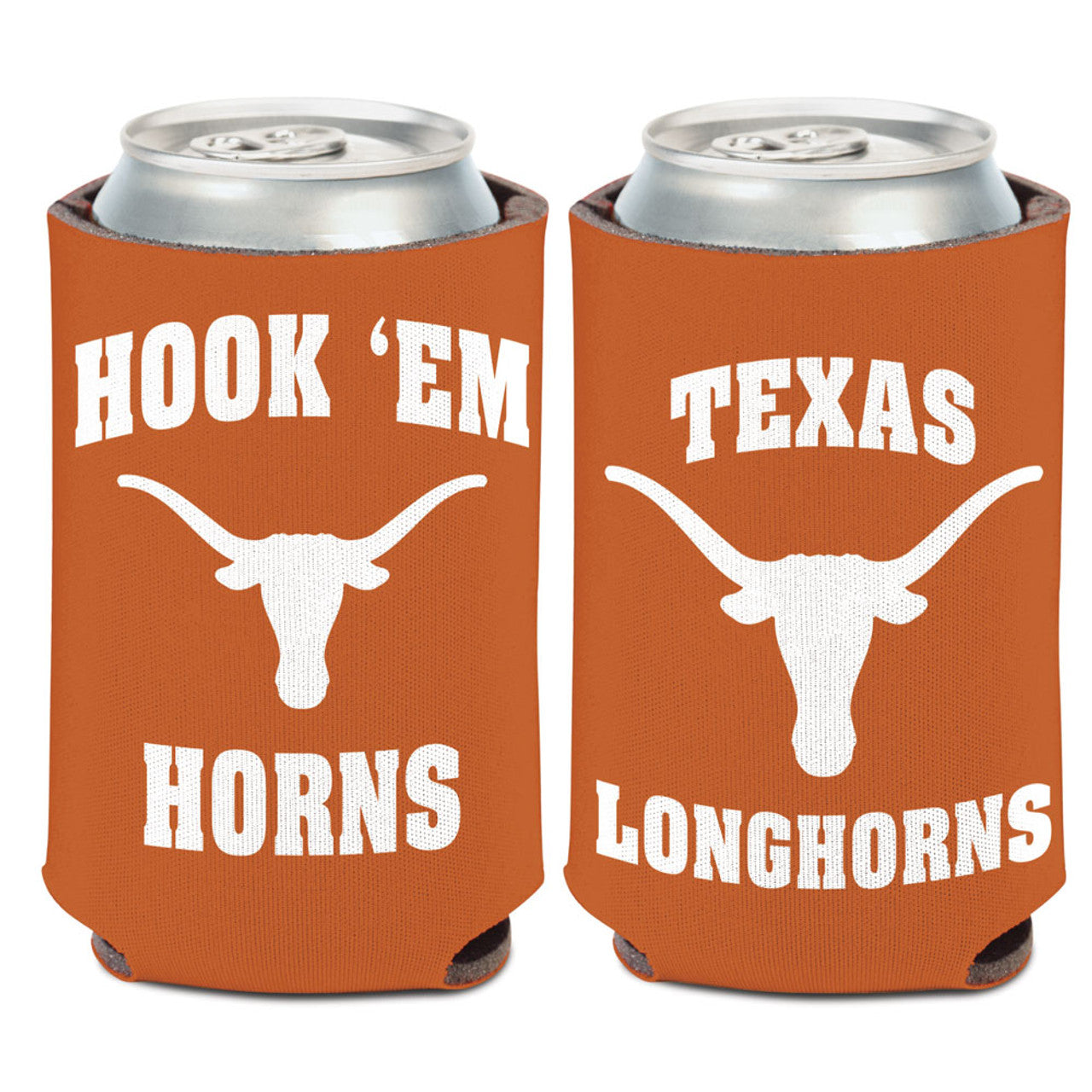Texas Longhorns Can Cooler Slogan Design Special Order - Sports Collectibles, Sports Memorabilia, Sports Fan Shop, Sports Gifts