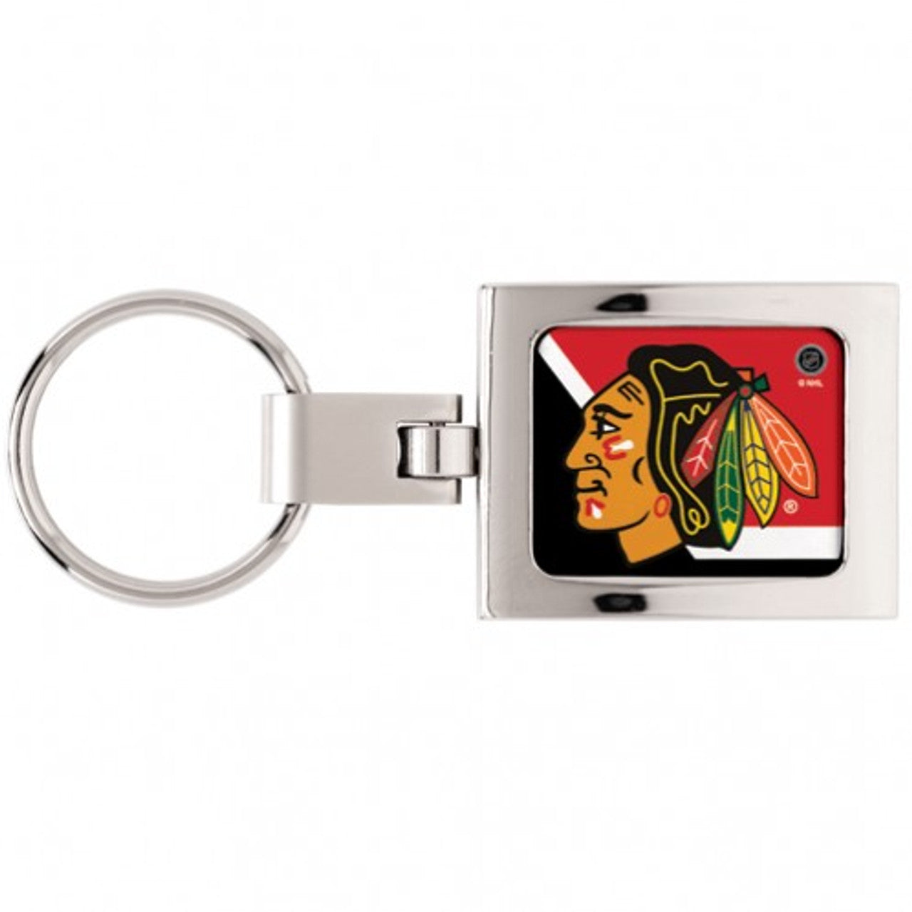 Chicago Blackhawks Key Ring Premium Domed - Sports Collectibles, Sports Memorabilia, Sports Fan Shop, Sports Gifts