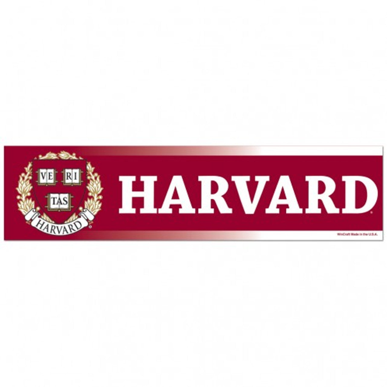 Harvard Crimson Decal 3x12 Bumper Strip Style - Sports Collectibles, Sports Memorabilia, Sports Fan Shop, Sports Gifts