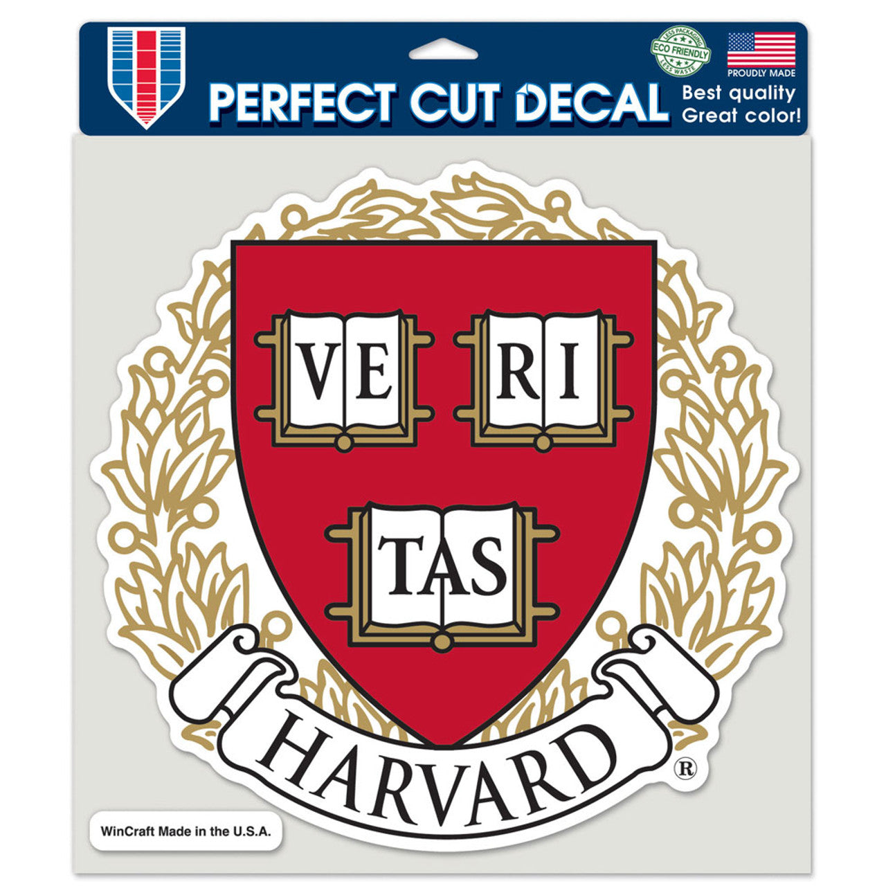 Harvard Crimson Decal 8x8 Perfect Cut Color - Sports Collectibles, Sports Memorabilia, Sports Fan Shop, Sports Gifts