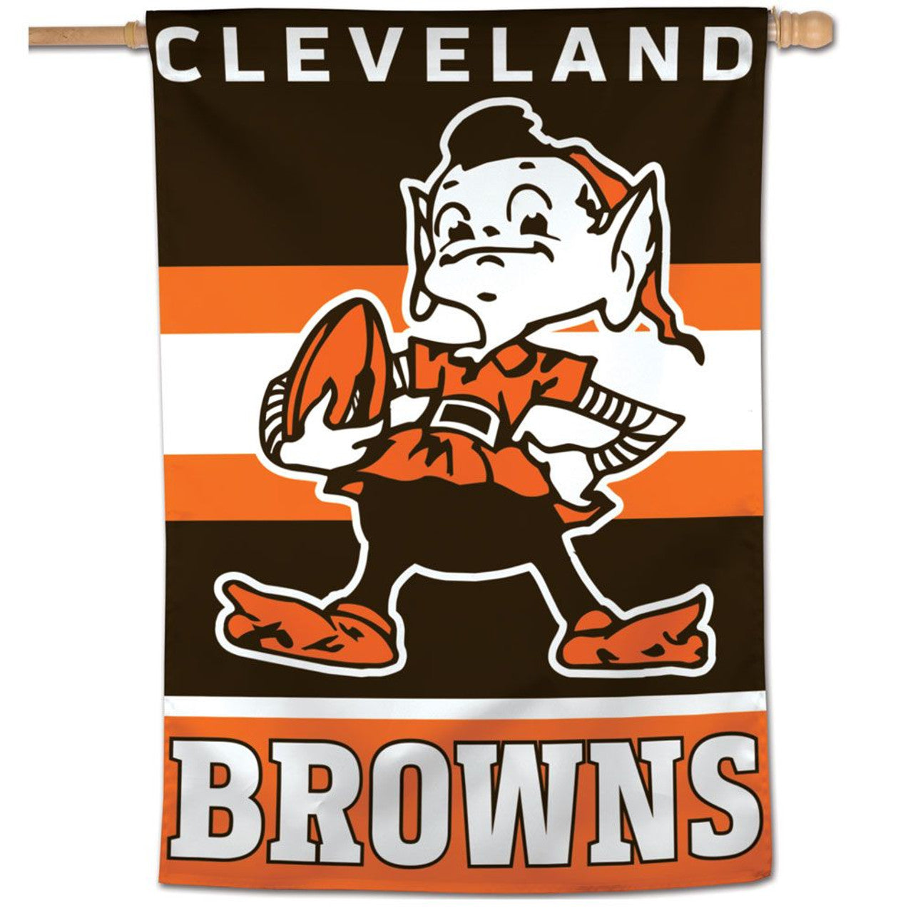 Cleveland Browns Banner 28x40 Vertical Classic Logo Retro - Special Order - Sports Collectibles, Sports Memorabilia, Sports Fan Shop, Sports Gifts
