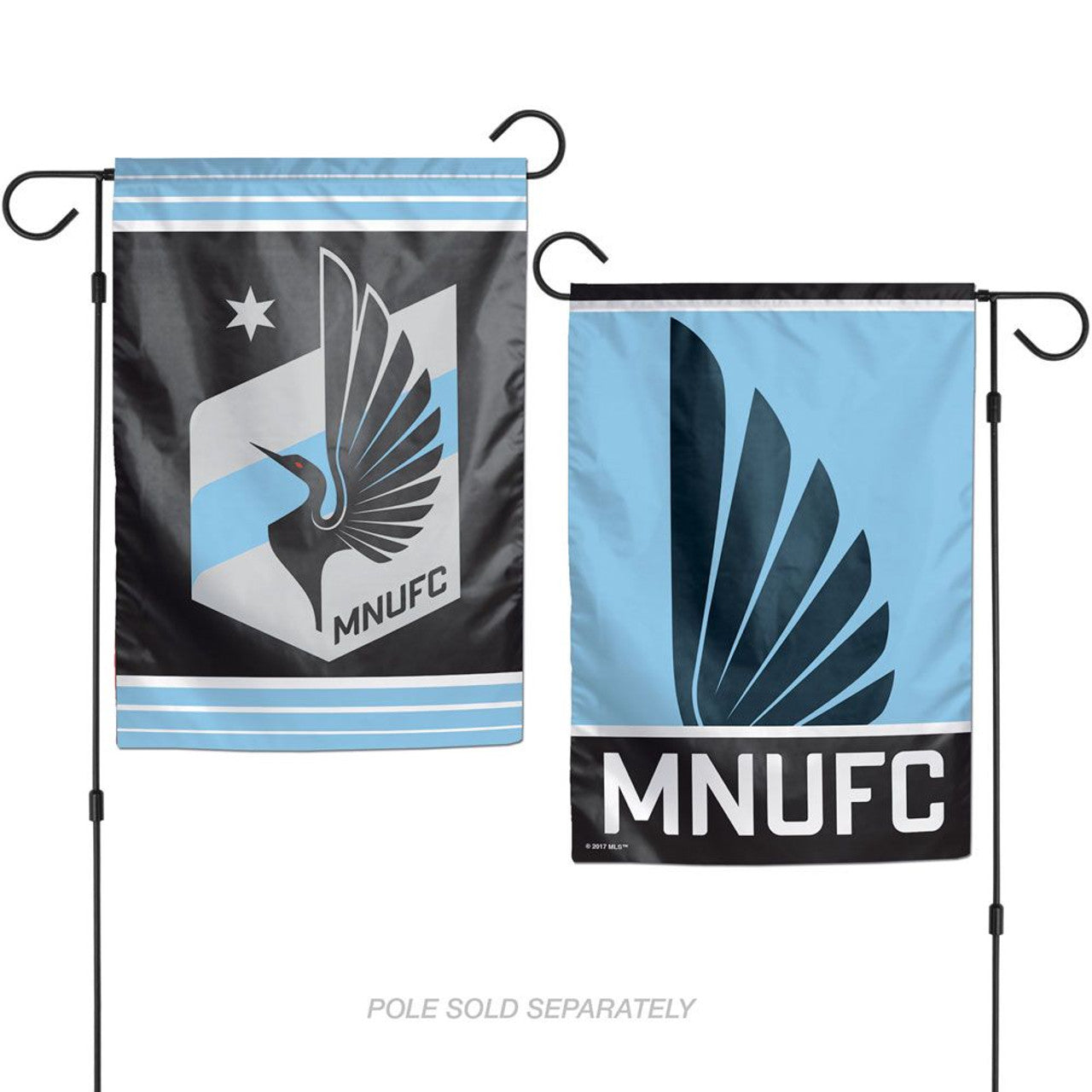 Minnesota United Flag 12x18 Garden Style 2 Sided Special Order - Sports Collectibles, Sports Memorabilia, Sports Fan Shop, Sports Gifts